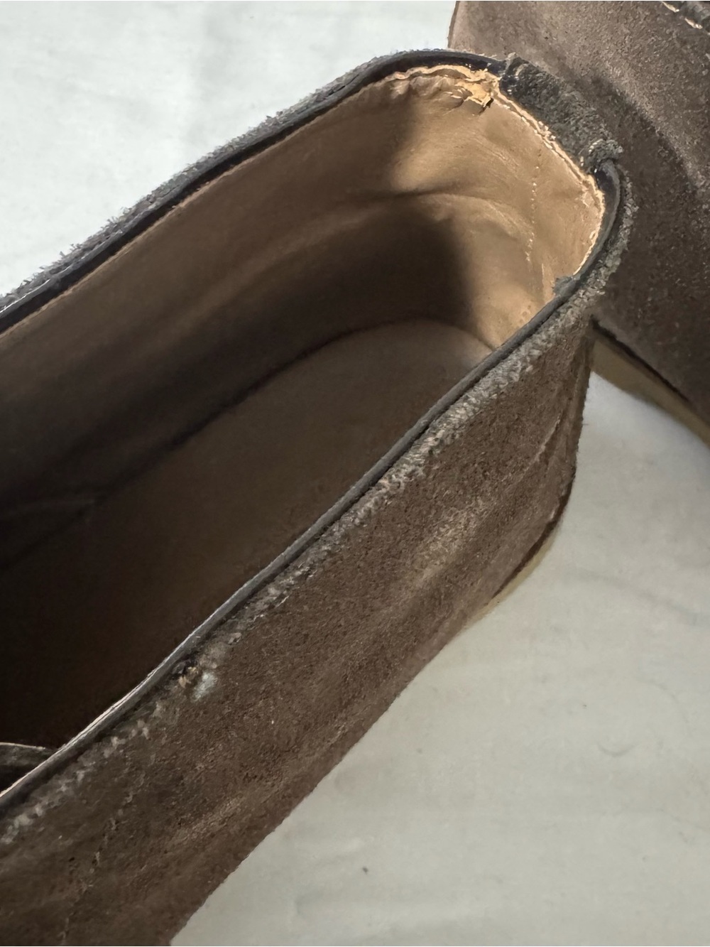 Banana Republic Men's Suede Desert Chukka Boots Brown with Tan Sole See All Pics - Picture 8 of 10